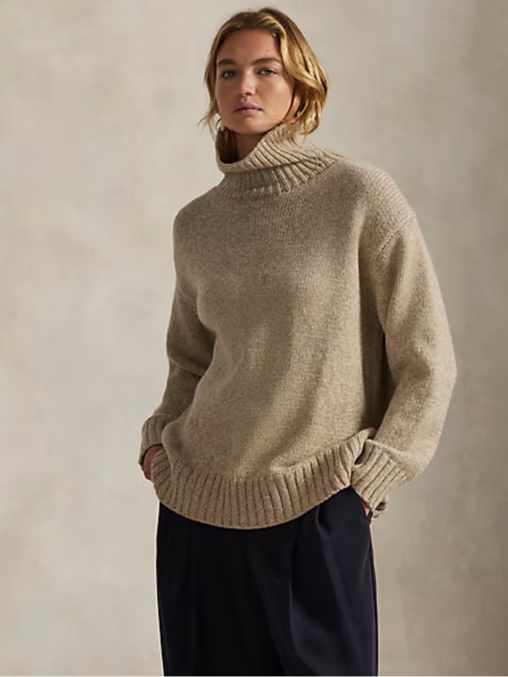 Polo Ralph Lauren Turtleneck Wool Cashmere Blend Sweater Small